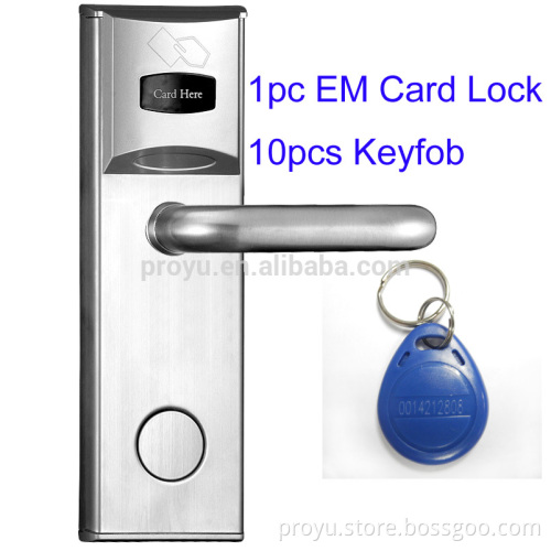 China supplies Cheapest keyfob swipe key card door lock With Free Multi-Language Software